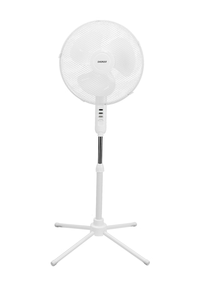 Everest Fan10, Beyaz, Ecowind, 3 Kademeli Hız, 3lü 16&quot Kanat, 45w, Otomatik Salınım, Yükseklik Ayarlı, Ac220, Vantilatör