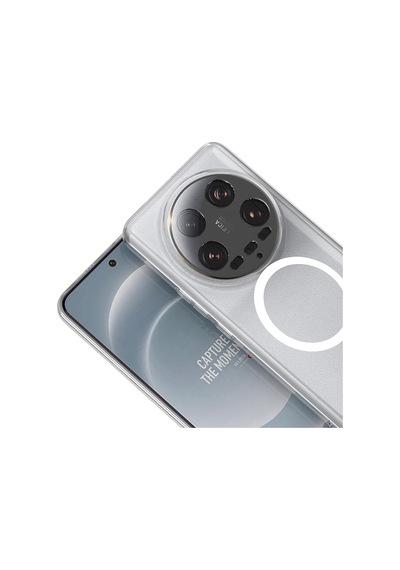 Xiaomi Mi 14 Ultra Kamera Korumalı M-safe Şarj Özellikli Şeffaf Zore London Sert Pc Kapak Seffaf