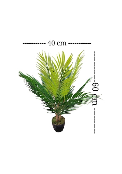 Bambu Palmiye Areka 60 Cm Dekoratif Bodur Ağaç Yapay Çiçek
