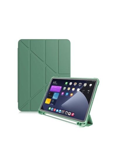 Apple Uyumlu iPad Air 1 9.7 Kılıf Kalem Bölmeli Trifolding Case A1474 A1
