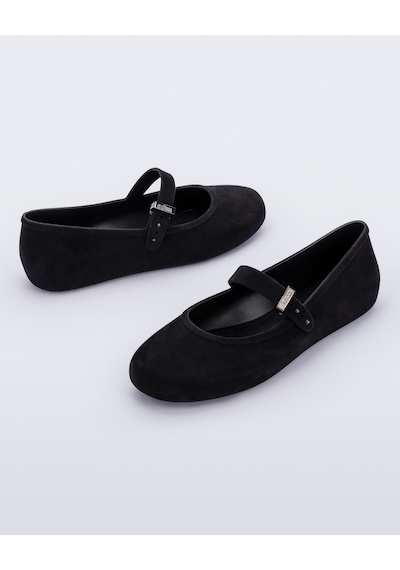 Melissa Soft Ballerina Velvet Kız Çocuk Ayakkabı 35941 Siyah