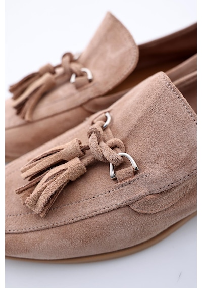 Somon Süet Loafer 34307-Somon