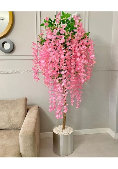 Rüzgar Yapay Çiçekçilik 180 Cm Akasya Ağacı Pembe