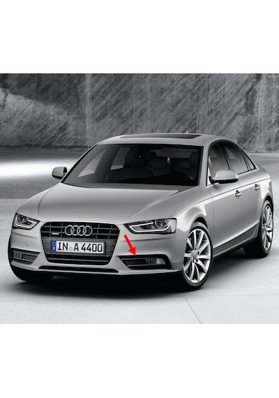 Audi A4 2013-2015 Ön Tampon Sol Sis Farı Çerçeve Siyah 8K0807681K