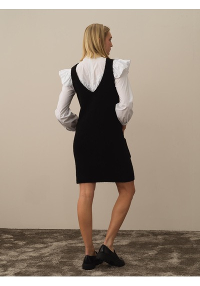 Xint Siyah Oversize Elbise 850924