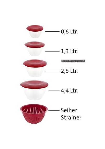 Westmark Olympia Saklama Kabı Ve Süzme Seti 9 Parça Çok Renkli