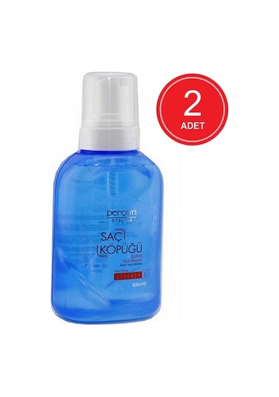 Perçem Süper Kalıcı Bukleler Yapan Güçlü Tutuş Sıvı Saç Köpüğü 2 x 500 ML