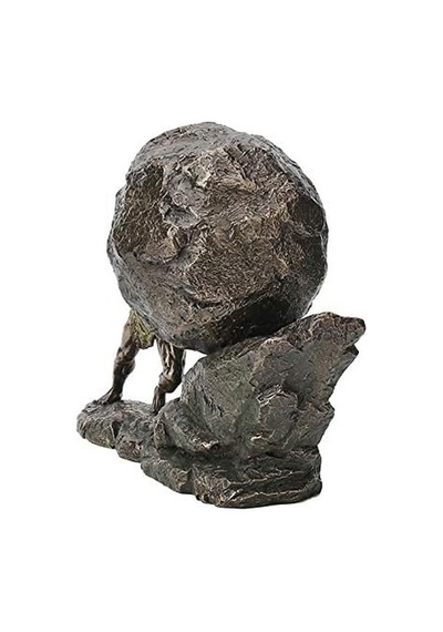Veronese Design 8 1/8 İnç Sisifos Ve Ebedi Kaya Soğuk Döküm Reçine Bronz Kaplama Heykel/biblo Ev Dekorasyonu Diğer