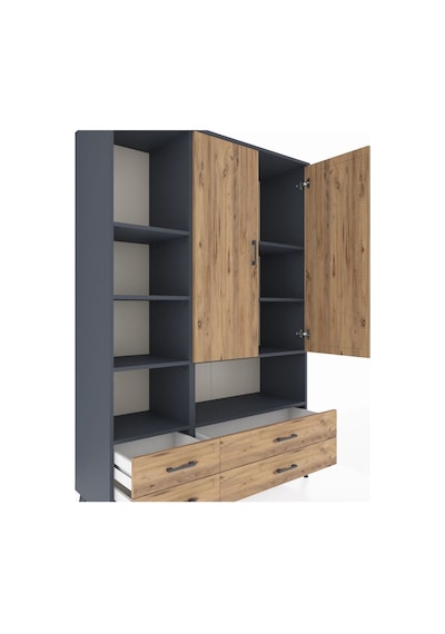 Hyperion Dolap 8 Raflı 4 Çekmeceli 2 Kapaklı 132x44x195 Antrasit-çam/çam Atlas Çam/atlas Çam - Antrasıt Hyperion Dolap 8 Raflı 4 Çekmeceli 2 Kapaklı 132x44x195 Antrasit-çam/çam Atlas Çam/atlas Çam - Antrasıt