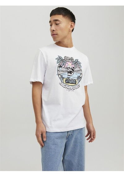 Jack & Jones Kuru Kafa T-shirt Jorbeachbone Erkek Tişört 12234309 001