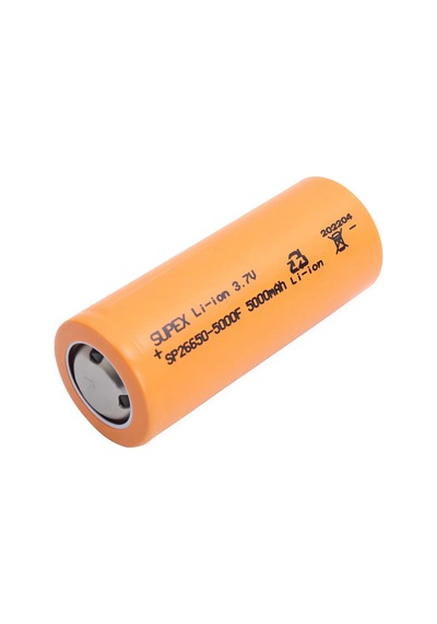 Supex Sp26650-5000f 3.7v 5000mah Li-ion Düz Kafa Pil
