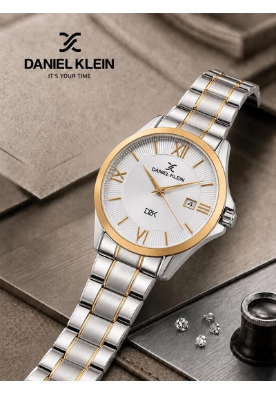 Daniel Klein Damat Ve Takım Elbiseye Özel 2 Yıl Garantili Çelik Kordon Erkek Kol Saati Vs.blkt.1177 Gümüş
