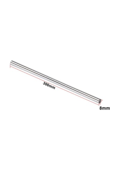 Koodmax 3d Yazıcı Parçaları Pürüzsüz Mil Çubuk Optik Eksen 300x8mm