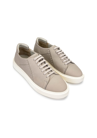 Tamer Tanca Erkek Hakiki Deri Bej Sneakers & Spor Ayakkabı 1093 1335 Erk Ayk Y25 Bej Fltr Bej