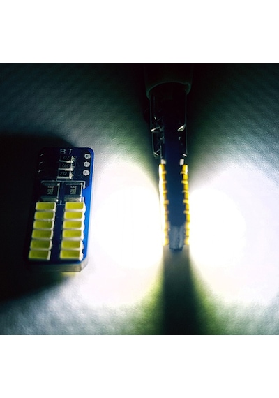 T10 Led 24 Ledli Mini Yassı Park Plaka İç Aydınlatma Beyaz 2 Adet T10 Led 24 Ledli Mini Yassı Park Plaka İç Aydınlatma Beyaz 2 Adet