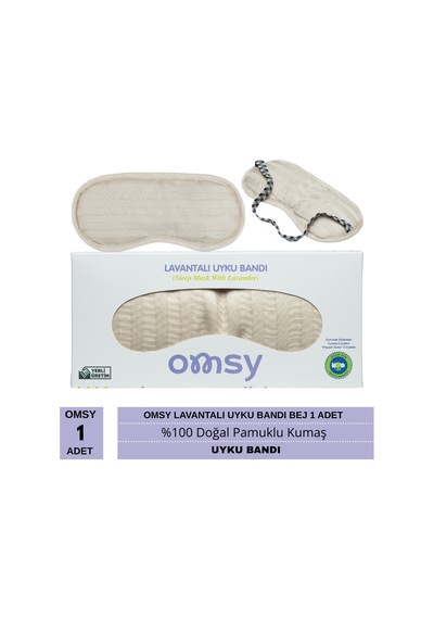Omsy Lavantalı Uyku Bandı Bej 1 Adet