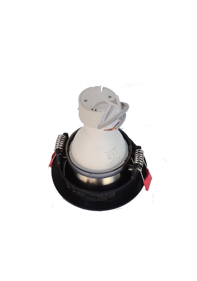 Siyah Gümüş Sıva Altı Spot Cob Led Armatür GU10 5W Beyaz Işık