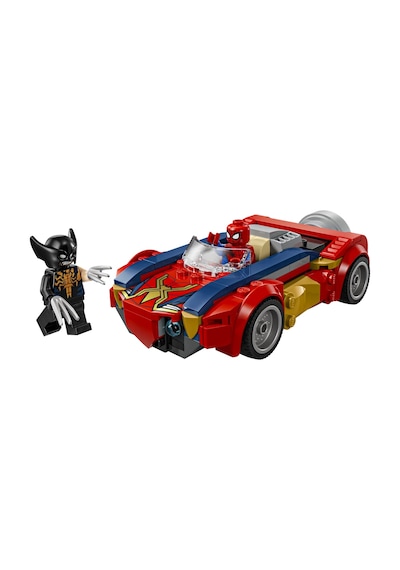 LEGO® ǀ Marvel Örümcek Adam Arabası, Venomlaşmış Wolverine’e Karşı 76336 - 7 Yaş ve Üzeri Çocuklar için Oyuncak Yapım Seti  (134P)
