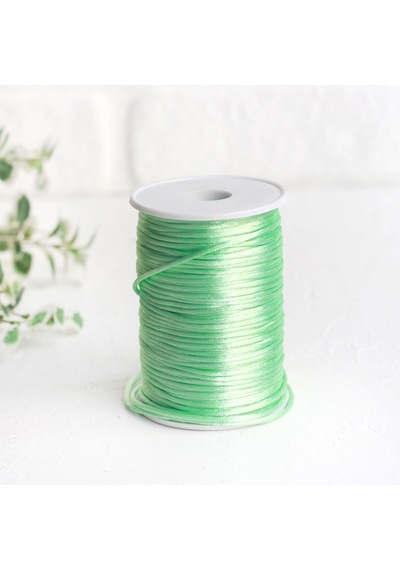 Mint floş ip (sıçan kuyruğu), 2 mm  5 metre Mint Yeşili