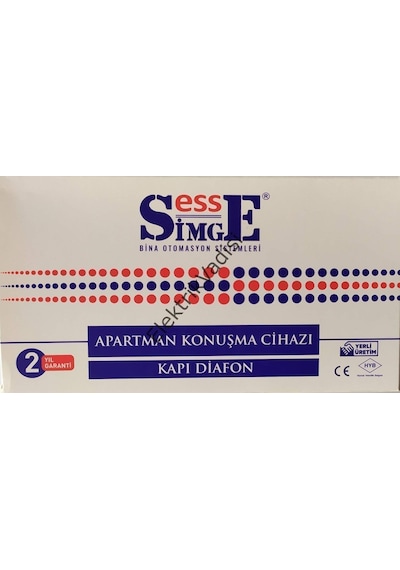 Simge Görüntüsüz Sesli Diafon Şube Kapıcısız Kp-101