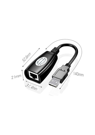Usb Extrender, 50 Metre Rj45, Usb Uzatma Kablosu, Cat5 Cat6 Uyumlu Diğer