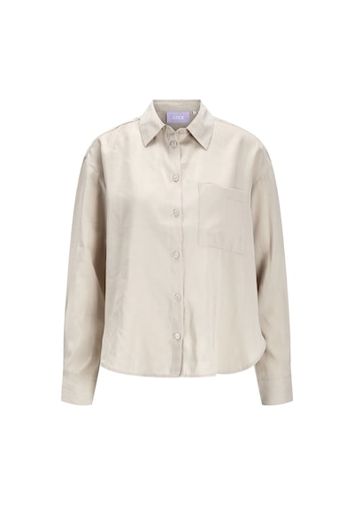 Jack & Jones Kadın Modal Gömlek - Fie - 12270927 Feather Gray Çok Renkli
