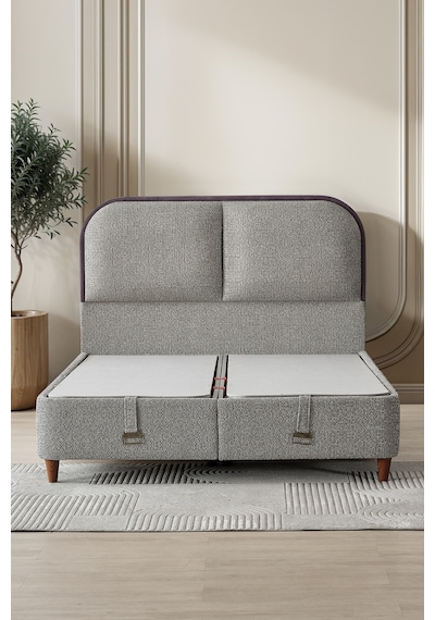 Cennet Yatak Aura Çift Kişilik Sandıklı Baza Başlık Seti Geniş Depolama Alanı Konforlu Kullanım 140 x 190 CM