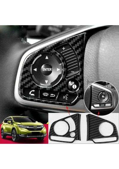 Honda Civic Fc5 2016-2020 Direksiyon Kaplaması 2 Parça - Karbon