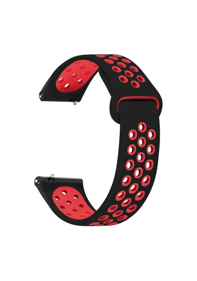 Xiaomi Watch 5 İçin Rainbow Gently Band Kordon Siyah Kırmızı Watch 5 İle Uyumlu Kordon - Siyah - Kırmızı Çok Renkli