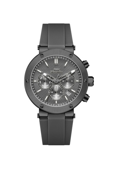 Slazenger Sl.09.2564.2.02 Gri Silikon Kordon Erkek Kol Saati Füme