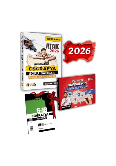 2026 Meb Kpss Ags Haritalarla Atak Coğrafya Soru Bankası Video Ders Notları