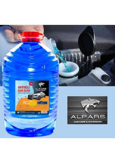 Alpars Oto Cam Suyu 5 Lt Antifrizli Cam Suyu -25 Derece 4'lü Avantajlı Paket Kireç Ve Korozyon Önleyici