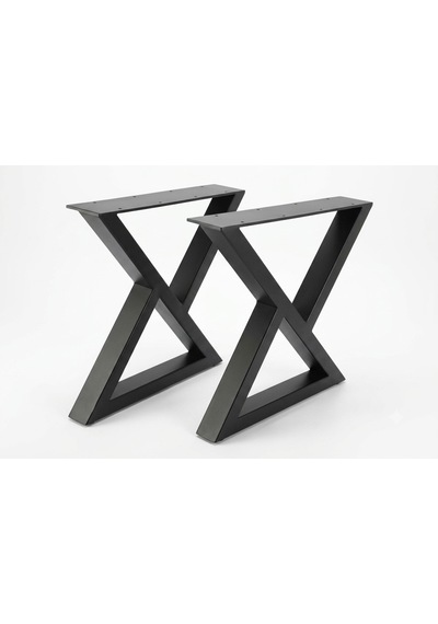 Metal Bank-sehpa-orta Sehpa Ayağı 2 Adet Ayak 33x44 Cm Mobilya Ayağı Mat Siyah