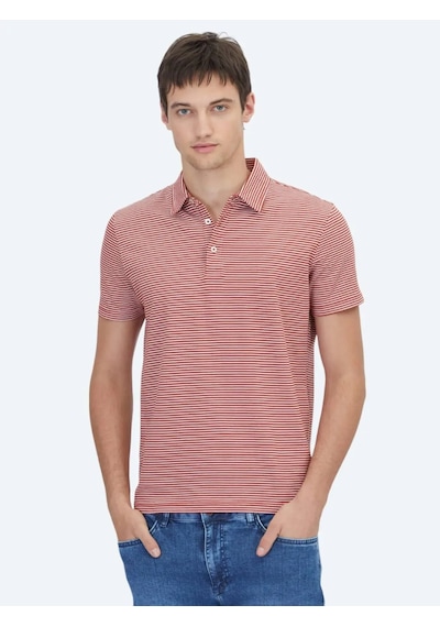 Kip Kiremit Polo Yaka %100 Pamuk T-shirt KIREMIT