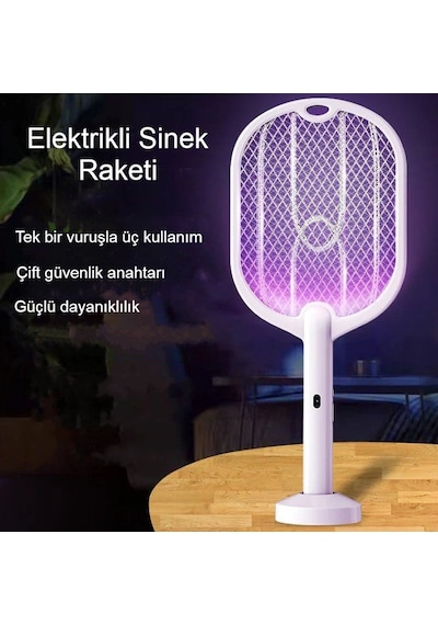 Güvenli Elektrikli Sivrisinek Kovucu Usb Şarjlı 3 Katmanlı Koruma Ve Yüksek Gerilim Teknolojisi