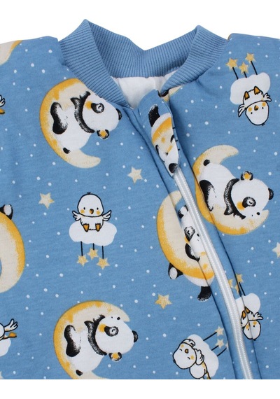 Bebegen Erkek Çocuk Mavi Panda Desenli Uyku Tulumu 2.5 Tog Çok Renkli