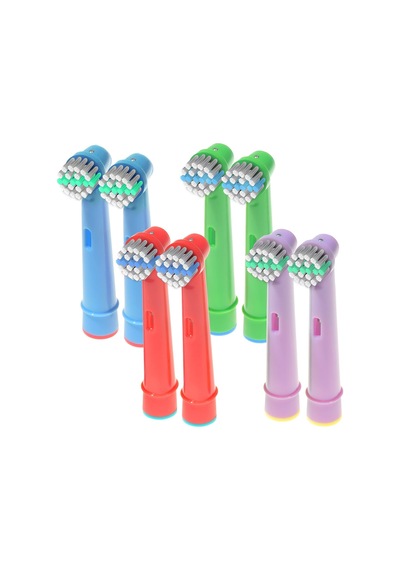 Tr Oral B Braun Elektrikli Diş Fırçası İçin Yedek Diş Fırçası Başlıkları - 8 Paket Çocuk Renkli Fırça Ba