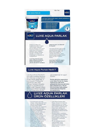 Aqua Luxe Su Bazlı Parlak Akrilik Esaslı Dekoratif Boya - Tütsü 1 Lt,tütsü