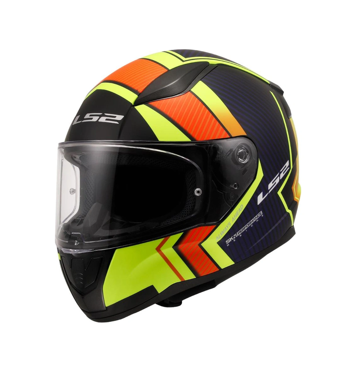 Ls2 Rapıd 2 Extra Mat Neon Sarı-navy Mavi Kask M