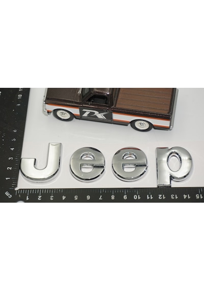 Dk Tuning Jeep Kaput Bagaj Krom Metal Logo Amblem Arma