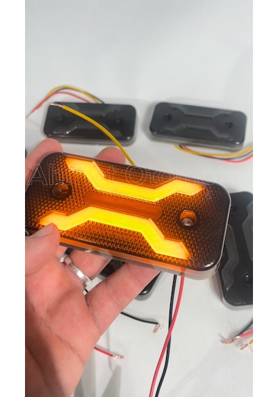 Ahmet Otomotiv Füme Dark Model Sarı-turuncu Led Lamba