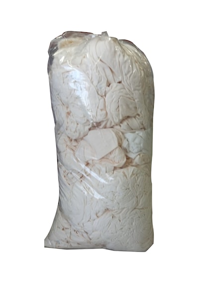 Beyaz Ve Krem Parça Silgi Bezi 1 Paket 10Kg -