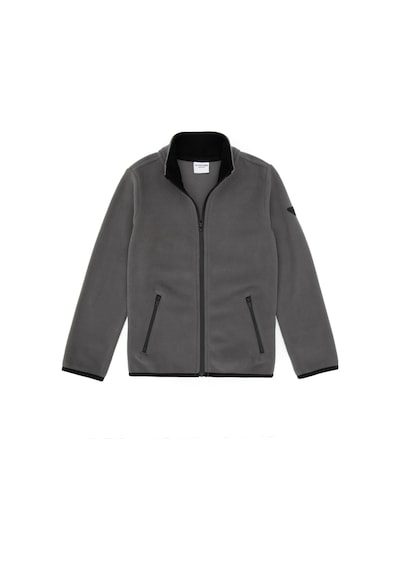 U.S. Polo Assn. Erkek Çocuk Gri Fermuarlı Sweatshirt 50313853-VR024