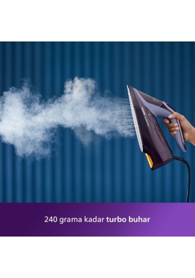 Philips 8000 Serisi Azur Buharlı Ütü, 3000w, Steamglide Elite Taban, Otomatik Kapanma, 240 G Şok