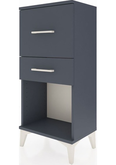 Arges Komodin 2 Çekmeceli 44x30x96 Antrasit-antrasit Antrasit