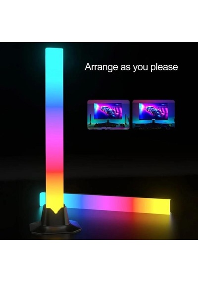 Sese Duyarlı Led Ambiyans Aydınlatma 30 Cm Tv Monitör Arkası