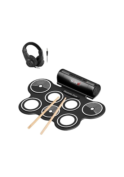Midex Ddx-70 Dijital Davul 7 Ped 2 Ayak Pedalı Kulaklık Çubuklar Adaptör Full Set