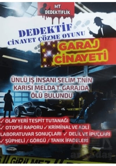 Dedektif Cinayet Çözme Oyunu - Garaj Cinayeti Mt Dedektiflik