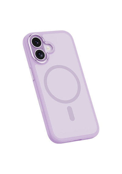 Apple Uyumlu iPhone 17  Kılıf M-safe Şarj Özellikli Benks Mist Magnetik Kapak Açık Mor Açık Mor