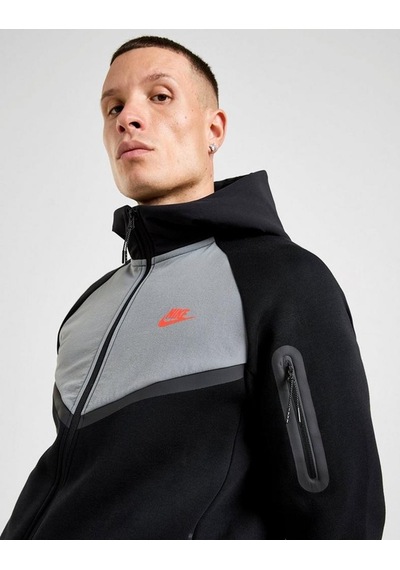 Nike Tech Fleece Mix Wr Hoodie Erkek Ceket-sportxstore Siyah
